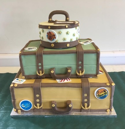 Luggage cake