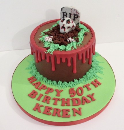 Zombie drip cake