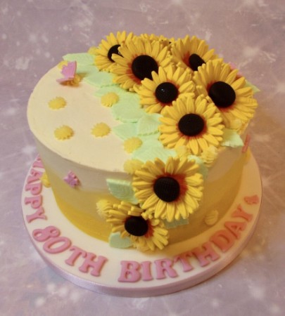 Sunflower cake