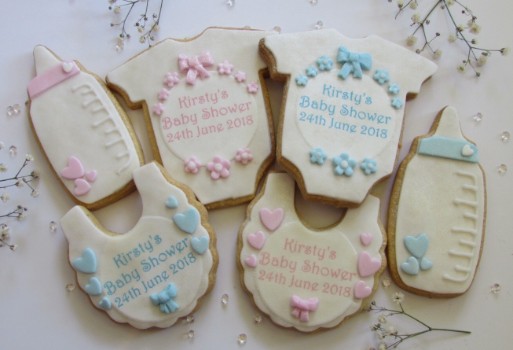 Personalised Baby Shower cookies