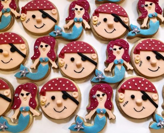 Pirate and Mermaid Cookies