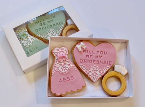 Will you be my bridesmaid cookies