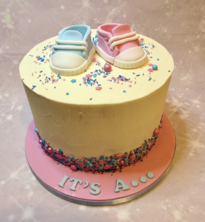 Gender reveal cake